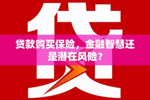 杏花岭贷款购买保险，金融智慧还是潜在风险？