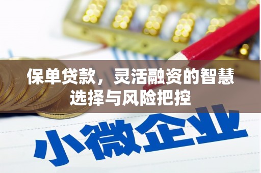杏花岭保单贷款，灵活融资的智慧选择与风险把控