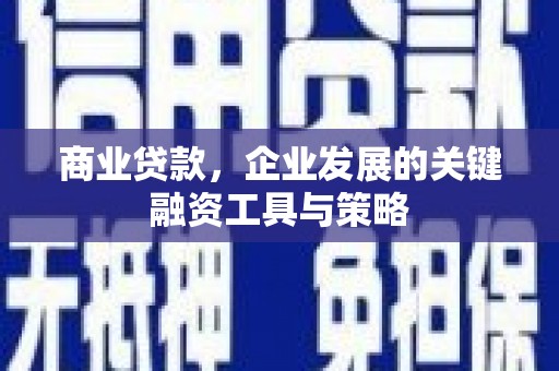 杏花岭商业贷款，企业发展的关键融资工具与策略