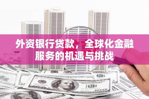 杏花岭外资银行贷款，全球化金融服务的机遇与挑战