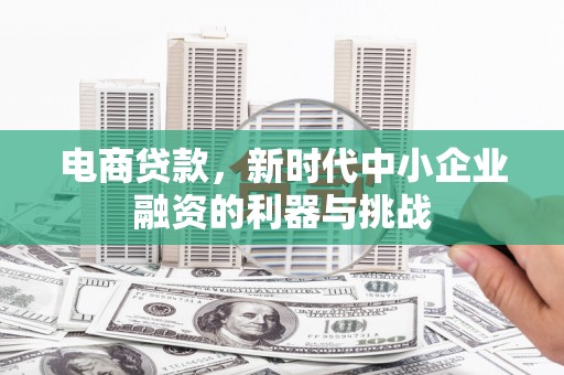 杏花岭电商贷款，新时代中小企业融资的利器与挑战
