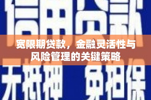 杏花岭宽限期贷款，金融灵活性与风险管理的关键策略