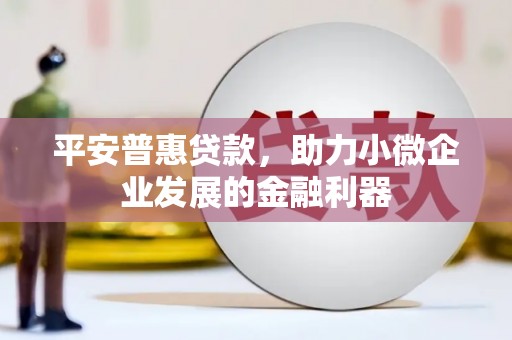 杏花岭平安普惠贷款，助力小微企业发展的金融利器