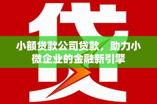 杏花岭小额贷款公司贷款，助力小微企业的金融新引擎