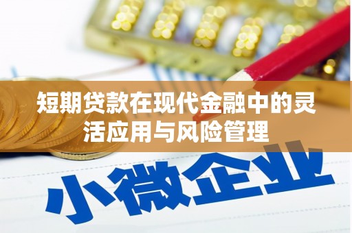 杏花岭短期贷款在现代金融中的灵活应用与风险管理