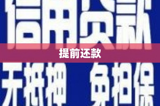 杏花岭提前还款
