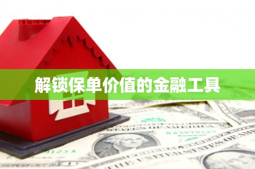 杏花岭解锁保单价值的金融工具